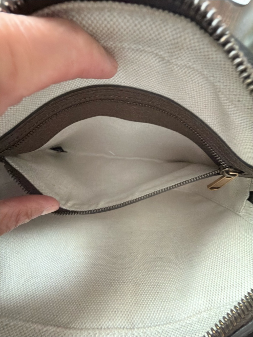 Gucci Brown GG Supreme Belt Bag with Green and Red Web Stripe - Picture 11 of 16